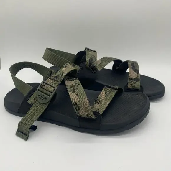 Chaco | Shoes | Chaco Mens Size 1 Green Black Camo Strappy  display picture 1